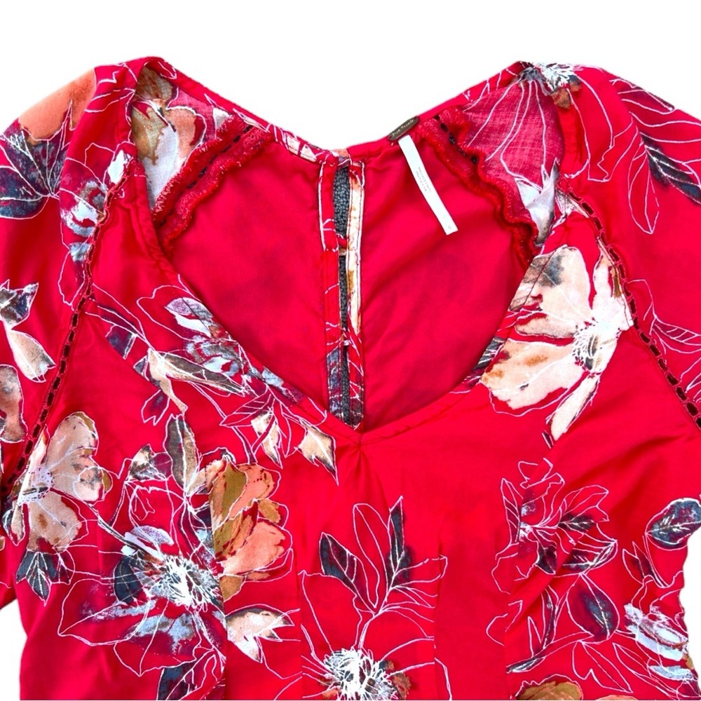 Free People Eyes On You Floral Print Trapeze Dress - Picture 6 of 11